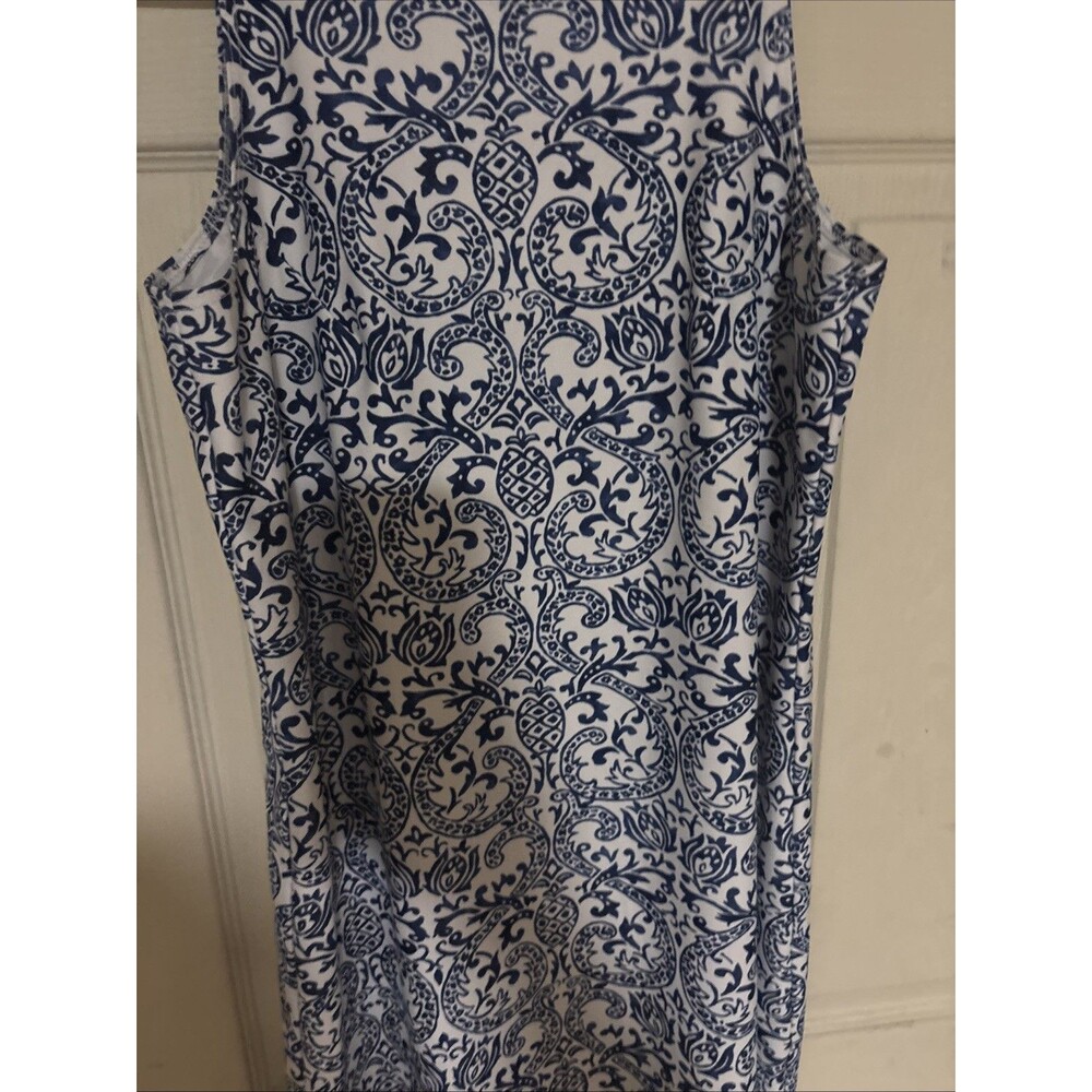 Patti Biggs Coastal Collection Blue Size Small Sleeveless Dress - Picture 3 of 5